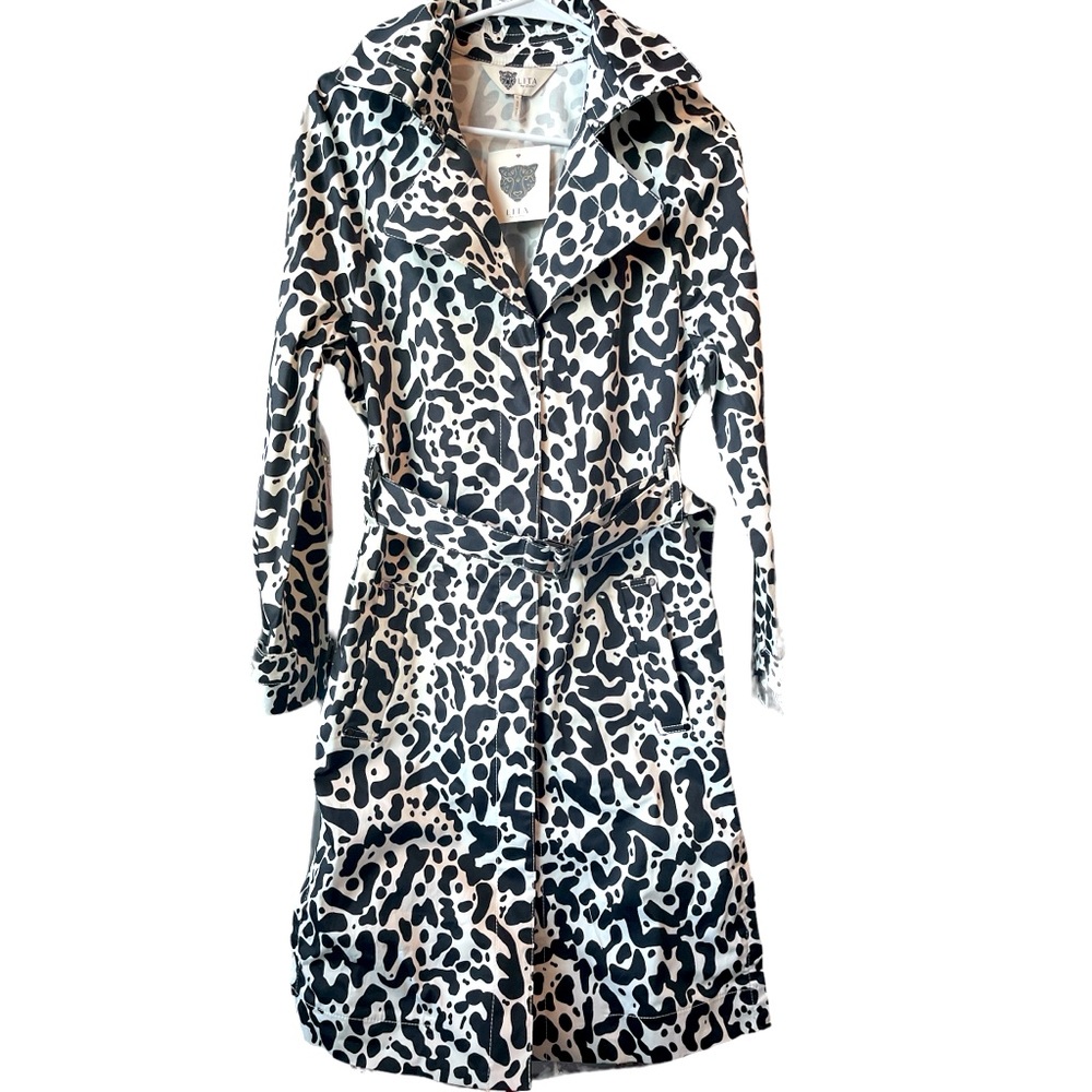 NWT LITA TRENCH COAT KING CHEETAH